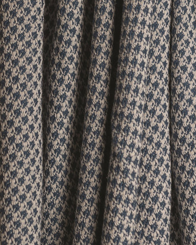 Mini Box Blue Woven Cotton Throw Blanket