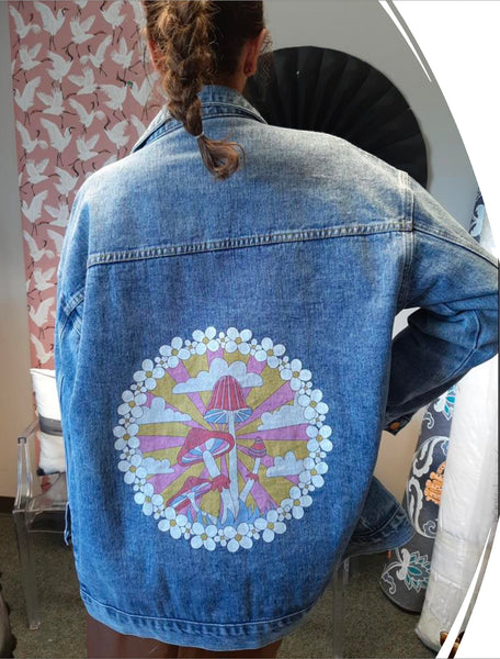 CUSTOM DENIM JACKETS w/YOUR ART |5 Sizes