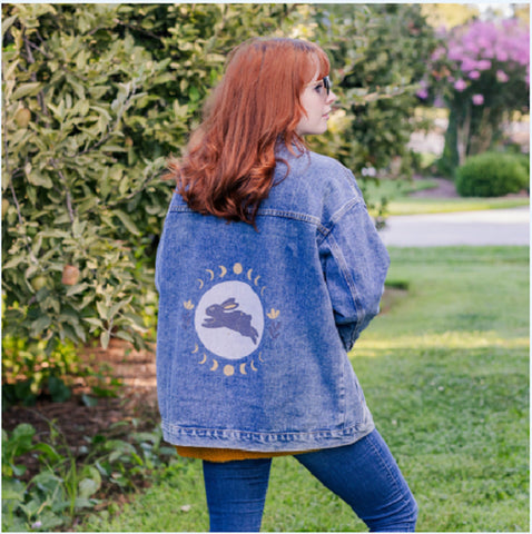 CUSTOM DENIM JACKETS w/YOUR ART |5 Sizes