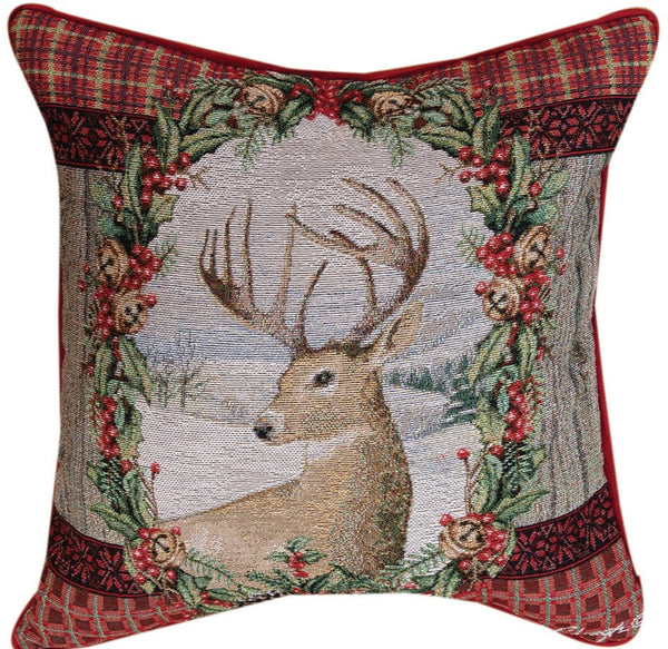 Heaven And Nature Sing Tapestry Pillow by Sandy Lynam Clough©