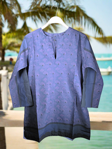 Kurti Cotton Tunic - Designer Dusk