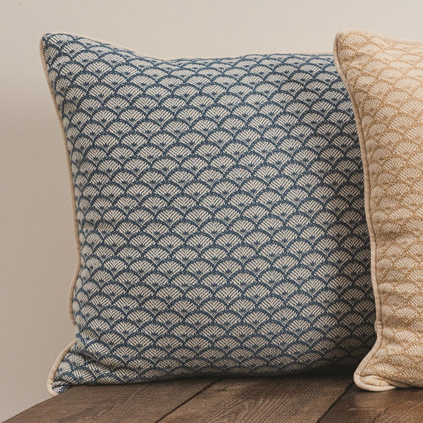 Scalloped Woven Cotton Pillows|3 Color Patterns