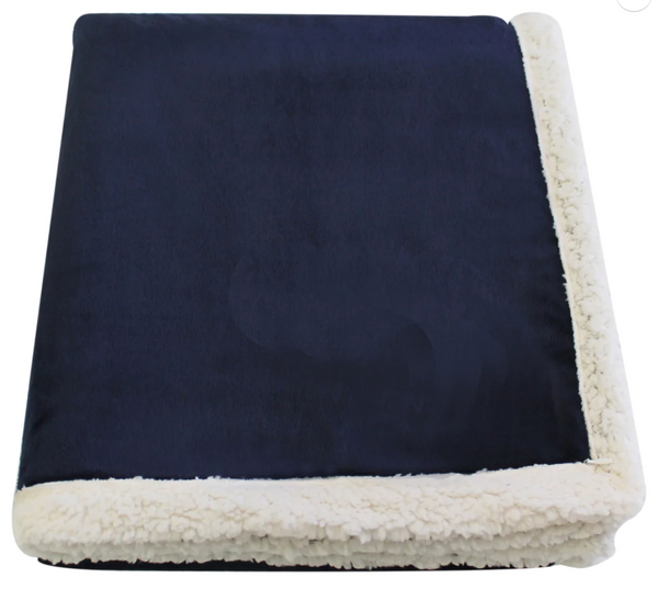 Joe Mandur, Jr.© "Wolf" Embroidered Country Lambswool Throw|9 Colors