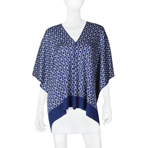 Bamboo Navy Rope Scarf-Shawl-Cardigan 3 in 1 by Papillon - 
 - 1