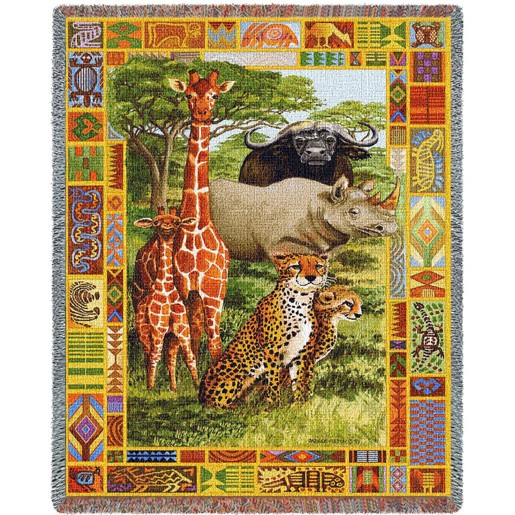 African Plains Throw Blanket by Parker Fulton© -