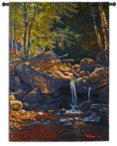 Thompson Cascade Wall Tapestry by Albert Bierstadt© -