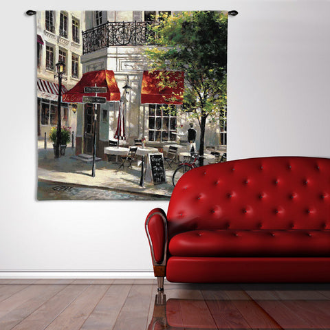 Corner Cafe Wall Tapestry by Brent Heighton© - Cityscape