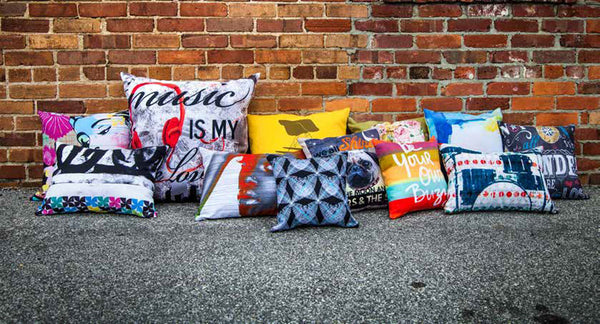 Outdoor Custom Throw Pillows Printed with Your Art