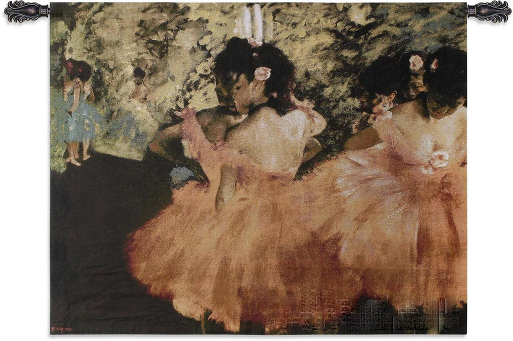 Edgar Degas© Dancers In Pink Wall Tapestry -