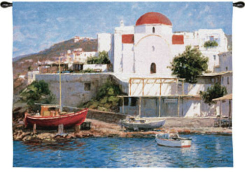 Mykonos II Wall Tapestry by George Bates© -