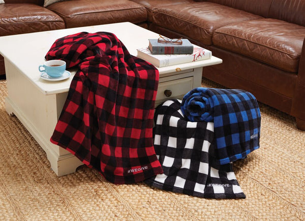 Black-White Buffalo Check Velura™ Cabin Throw|60x70|Decorating Option