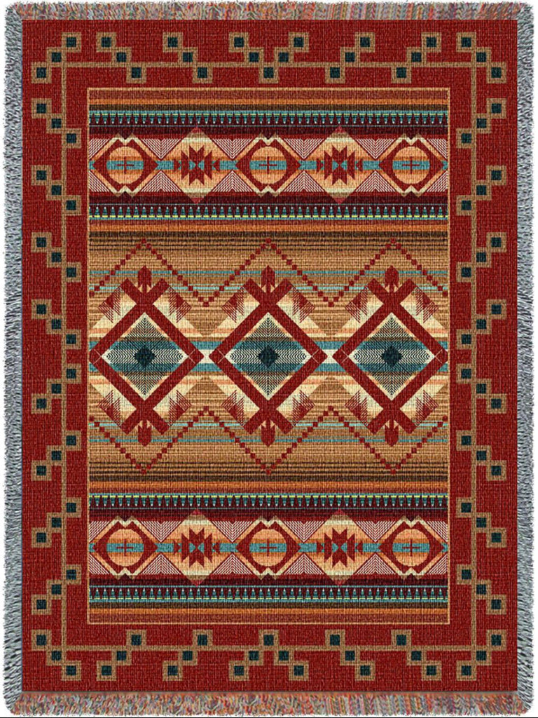 Southwest Las Cruces Woven Throw Blanket -