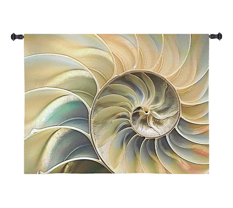 Nautilus Blue Wall Tapestry|3 Sizes