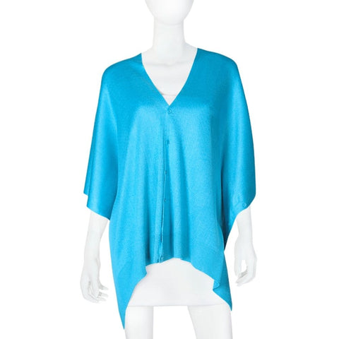 Papillon Bamboo Turquoise Scarf-Cardigan-Shawl  3 in 1