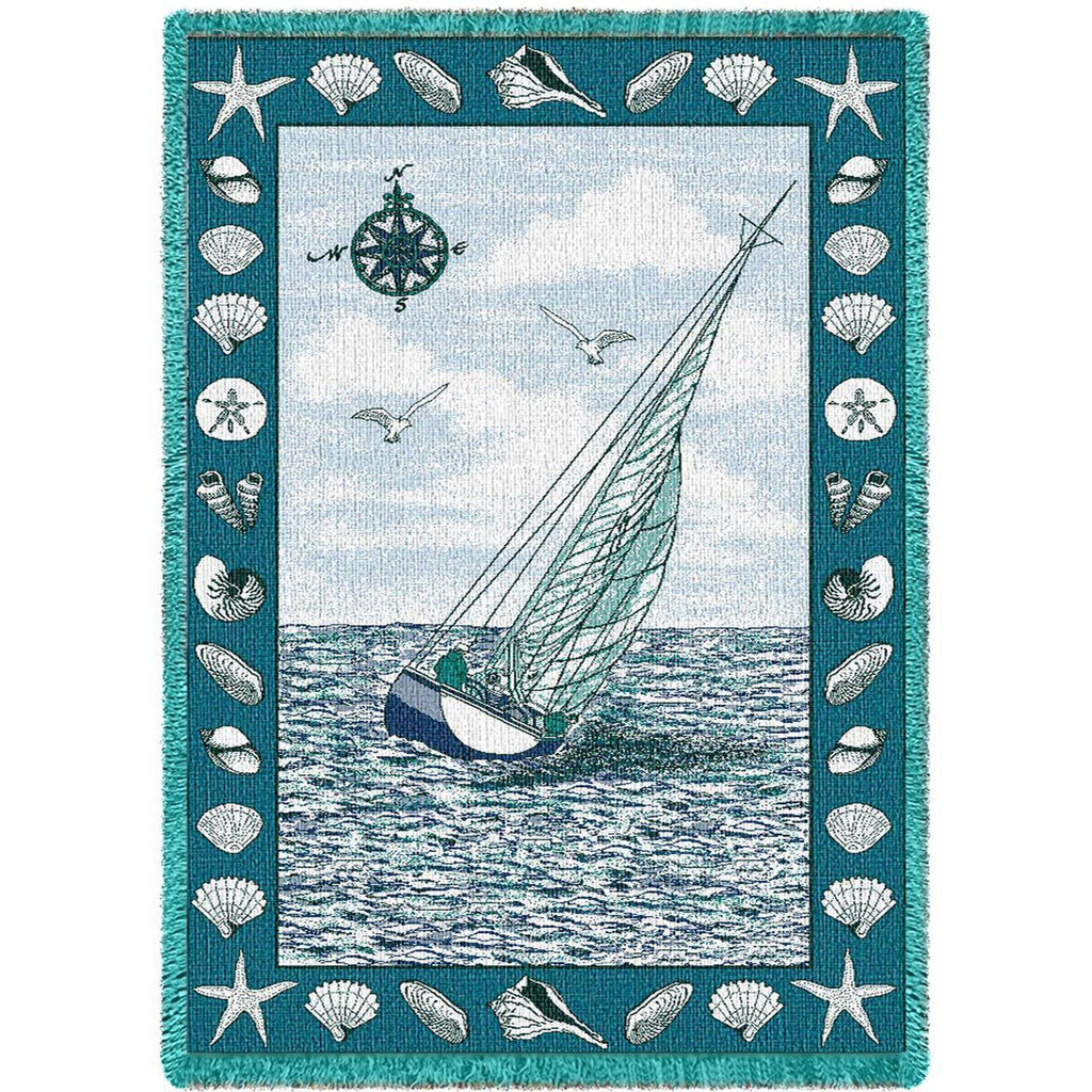 Sea Breeze Woven Throw Blanket