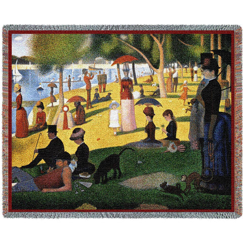 Seurat&copy; Sunday Afternoon Woven Throw Blanket - 
