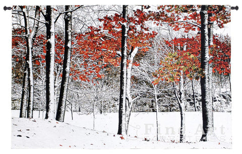 Snowfall Wall Tapestry by Burney Lieberman© -