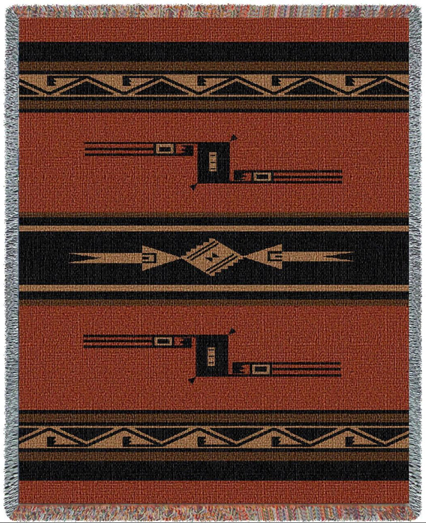 Southwest Mesquite Woven Cotton Throw Blanket
