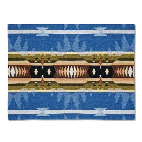 Southwest Cimarron Blue Tapestry Placemats - Set of 4