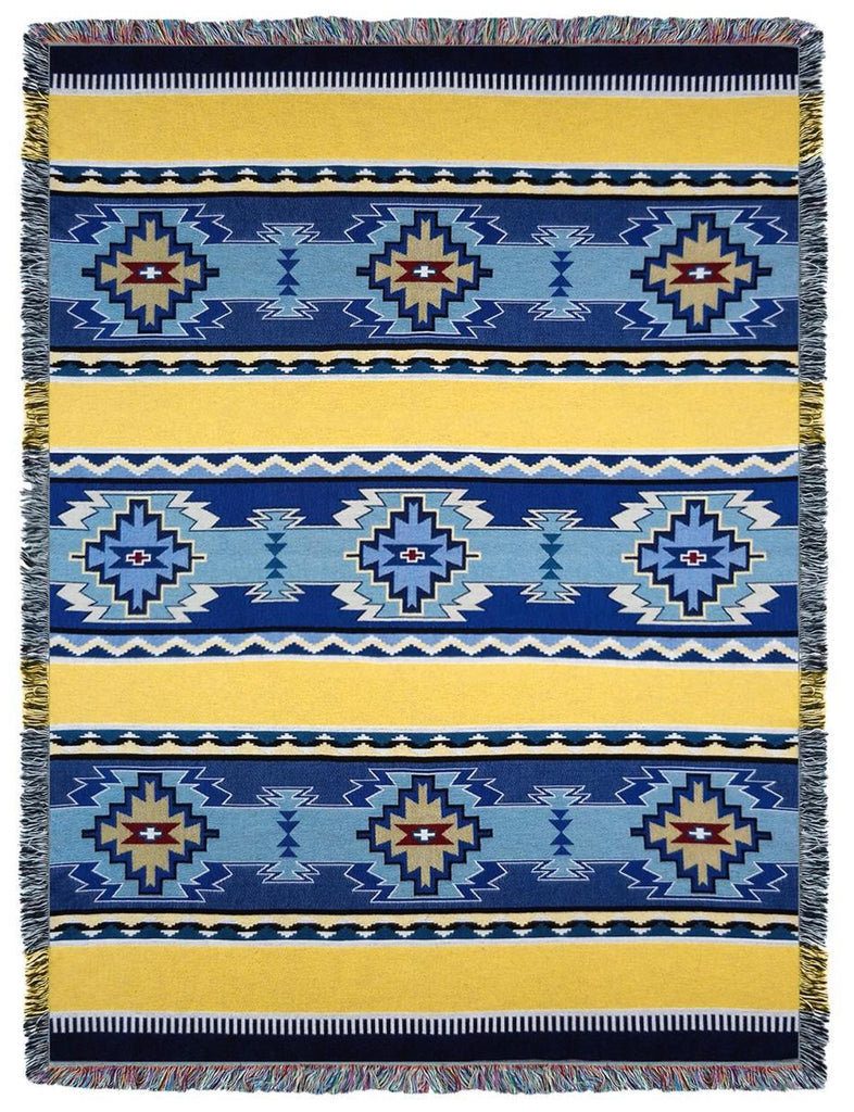 Southwest Rimrock Sun Woven Cotton Throw Blanket