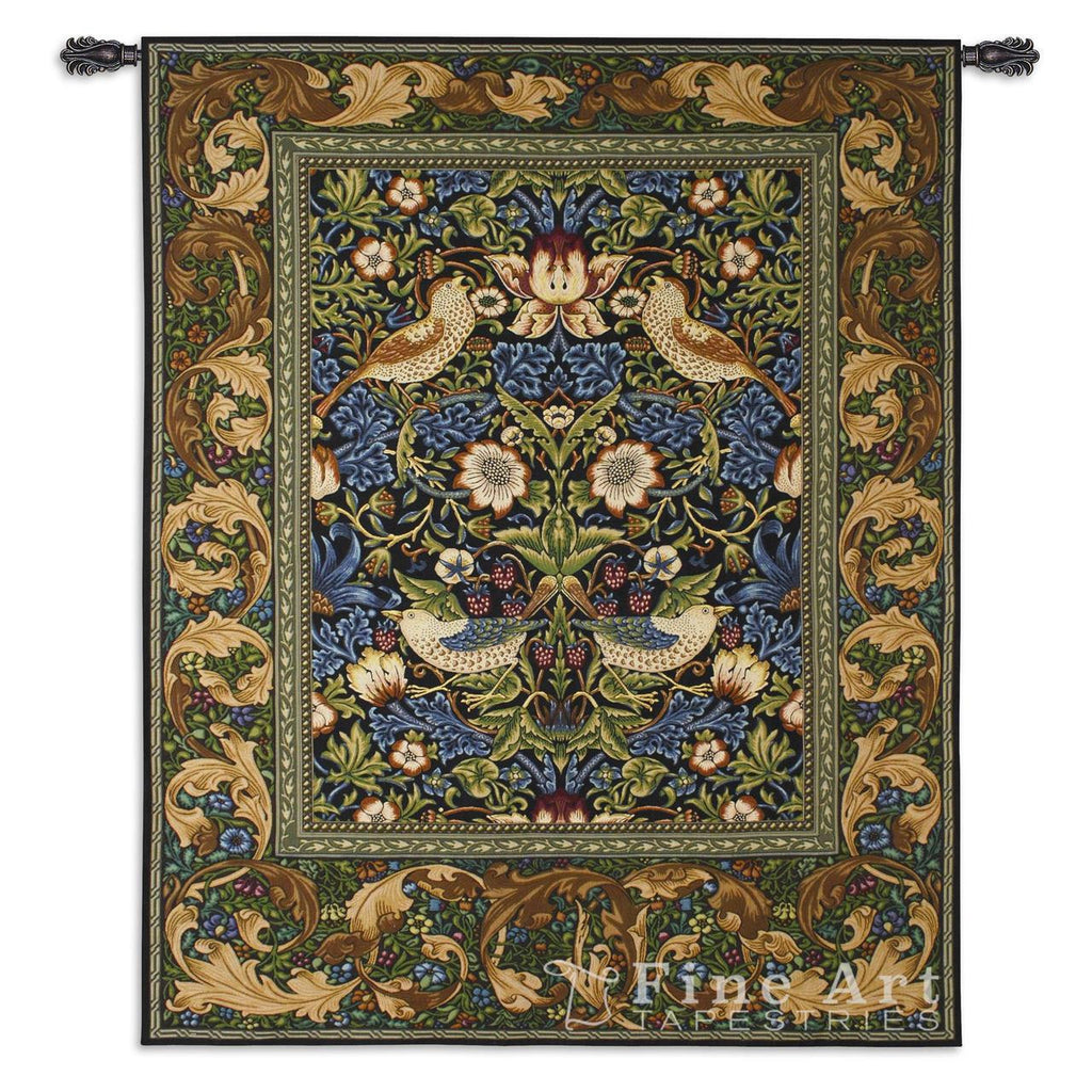 Willam Morris© Strawberry Thief Blue Wall Tapestry -