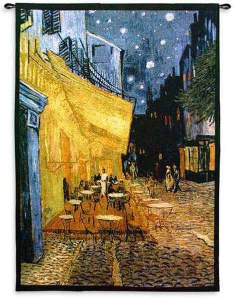 Van Gogh© Cafe Terrace At Night Wall Tapestry – Woven Art & Beyond LLC