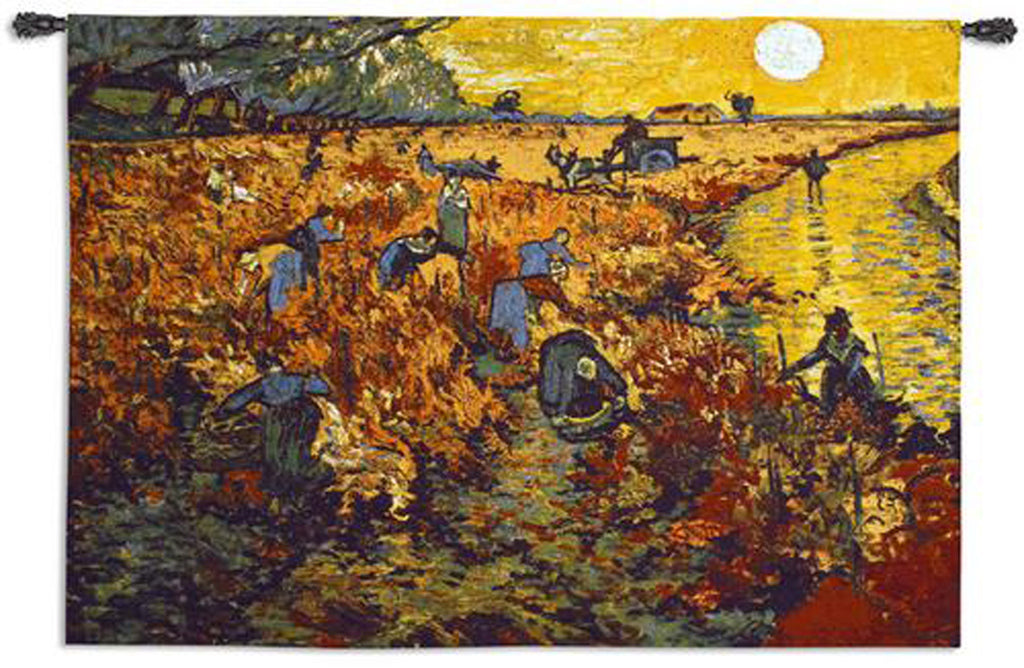 Van Gogh© The Red Vineyard Wall Tapestry -