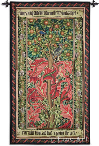 William Morris&copy; Woodpecker Red Wall Tapestry - 

