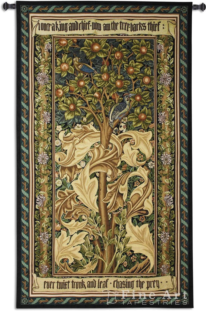 William Morris© Woodpecker Gold Wall Tapestry -