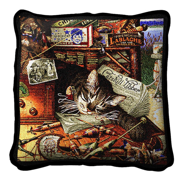 Charles Wysocki© Max In The Adirondacks Throw|Pillow Cover|Wall Tapestry|Tote