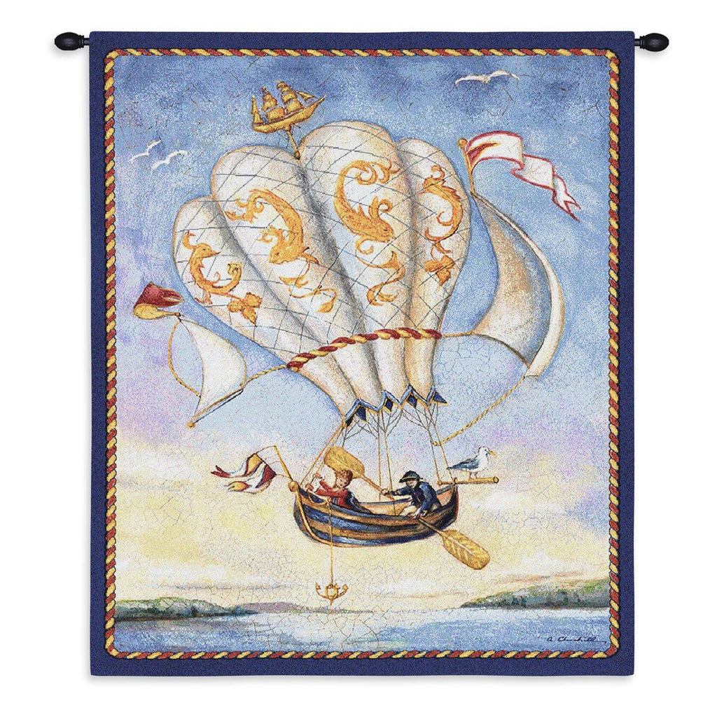 Airship Wall Tapestry by Alexandra Churchill©