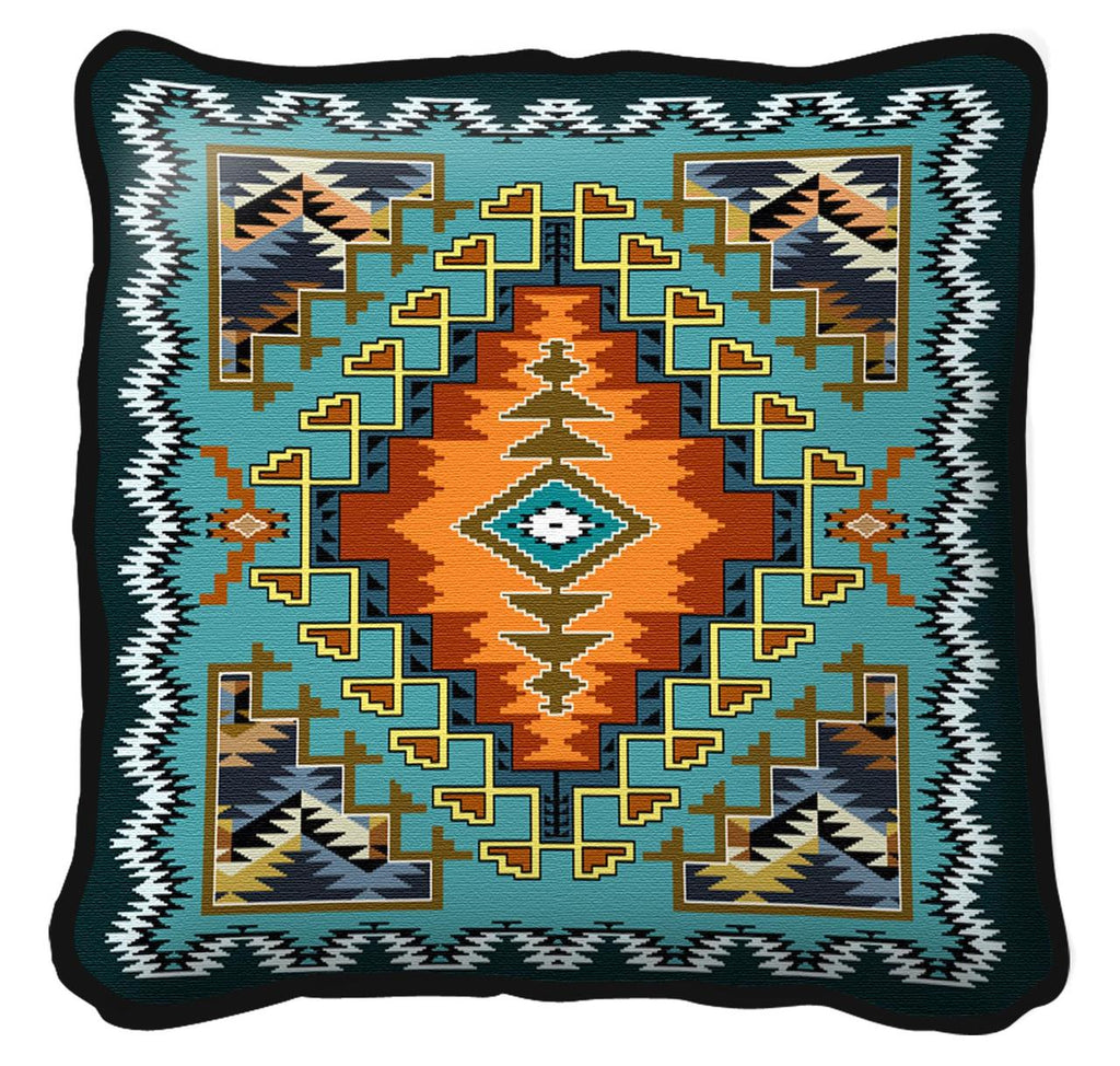 Southwest Painted Hills Sky Tapestry Pillow Cover