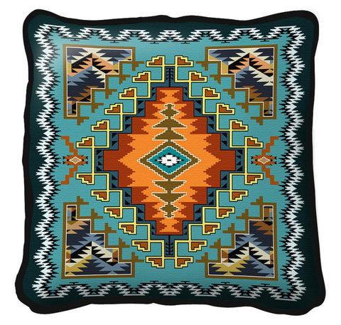 Southwest Painted Hills Sky Tapestry Pillow Cover