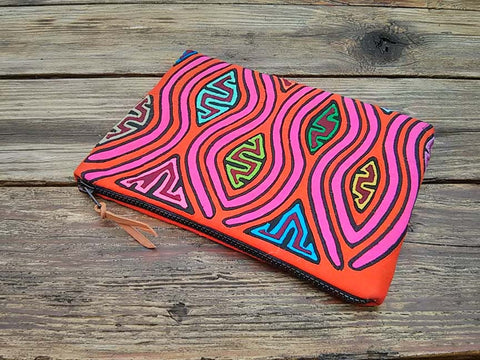 MOLA Clutch Bag "Waves" - One-of-A-Kind - 
