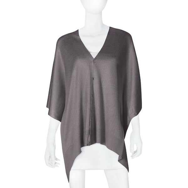 Bamboo Grey Scarf-Shawl-Cardigan 3 in 1 by Papillon - 
 - 1