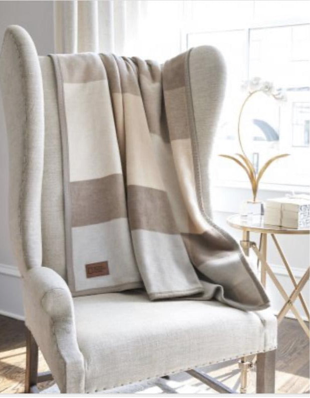 Biederlack® Timeless Beige Throw Blanket