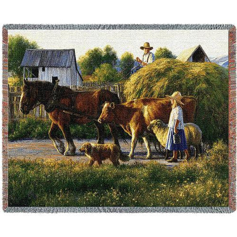 Passing Parade Woven Throw Blanket by Robert Duncan&copy; - 
