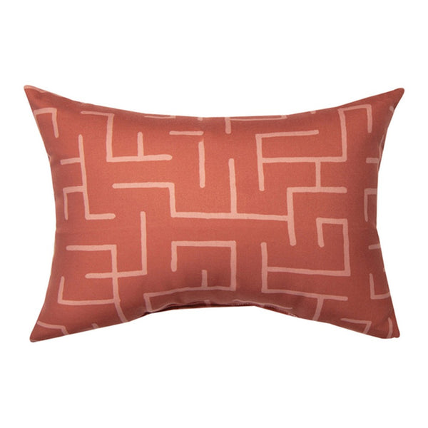 Terra Cotta Indoor/Outdoor Reversible Rectangle Pillow by Lisa Audit©