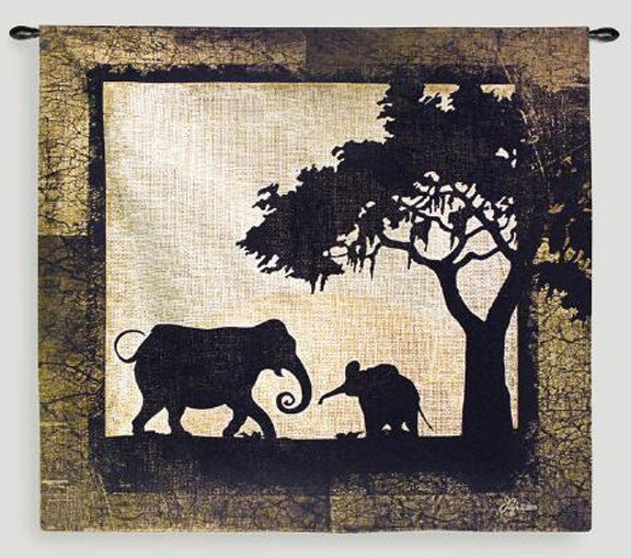 Serengeti Elephants Wall Tapestry by Jennifer Pugh -
