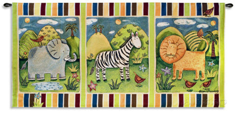 On Safari Wall Tapestry by Sophie Harding©