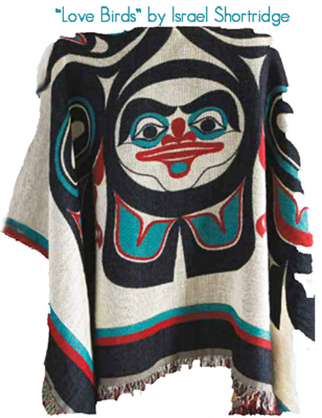 NW Coastal Tribe Artist Design Throw Blankets - Tlingit, Haida, Tsimshian