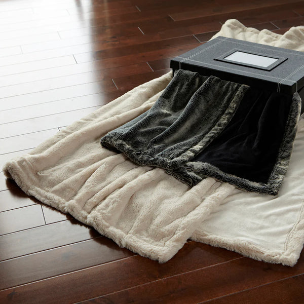 Velvafur™ Plush Faux Fur/Micro Fur Reversed Throw Blanket|2 Colors|Decorating Option