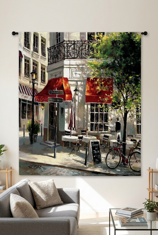 Corner Cafe Wall Tapestry by Brent Heighton© - Cityscape