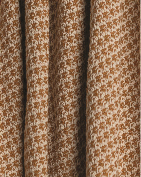 Mini Box Bronze Woven Cotton Throw Blanket