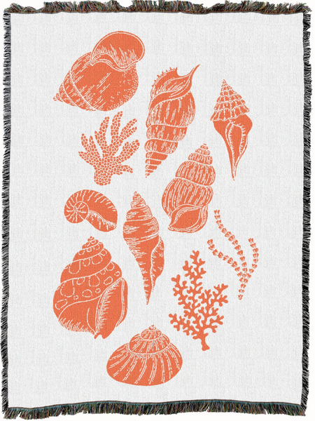 Beach Life Woven Cotton Throw Blanket|2 Color Options