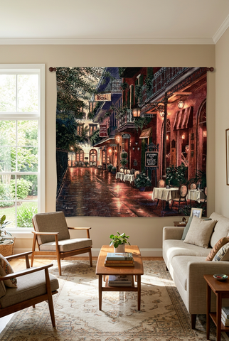 Carmen Leggio Wall Tapestry by Betsy Brown© - Cityscape