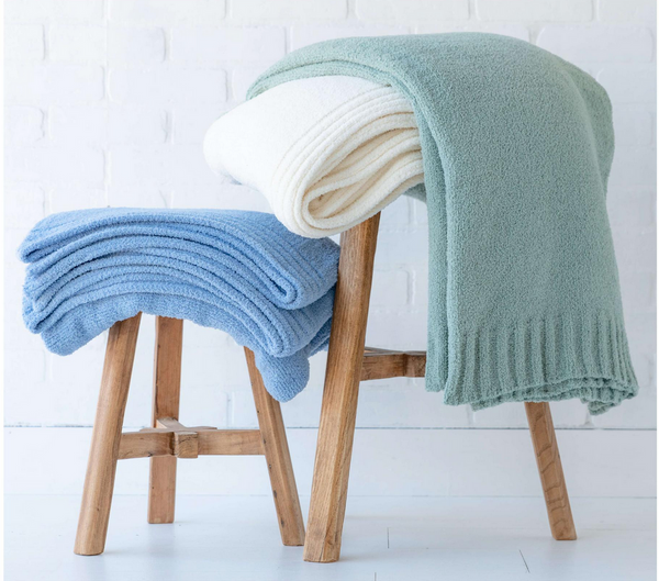 The Coastal Throw - Sage|Custom Decorating Option