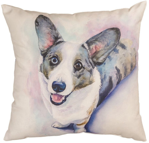 Corgi Indoor-Outdoor Pillow by Lindsay Kivi©