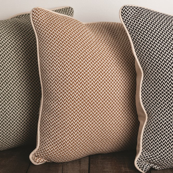 Dashing Texture Woven Cotton Pillows|3 Color Patterns