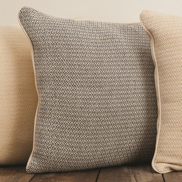 Dotted Diamond Woven Cotton Pillows|3 Color Patterns